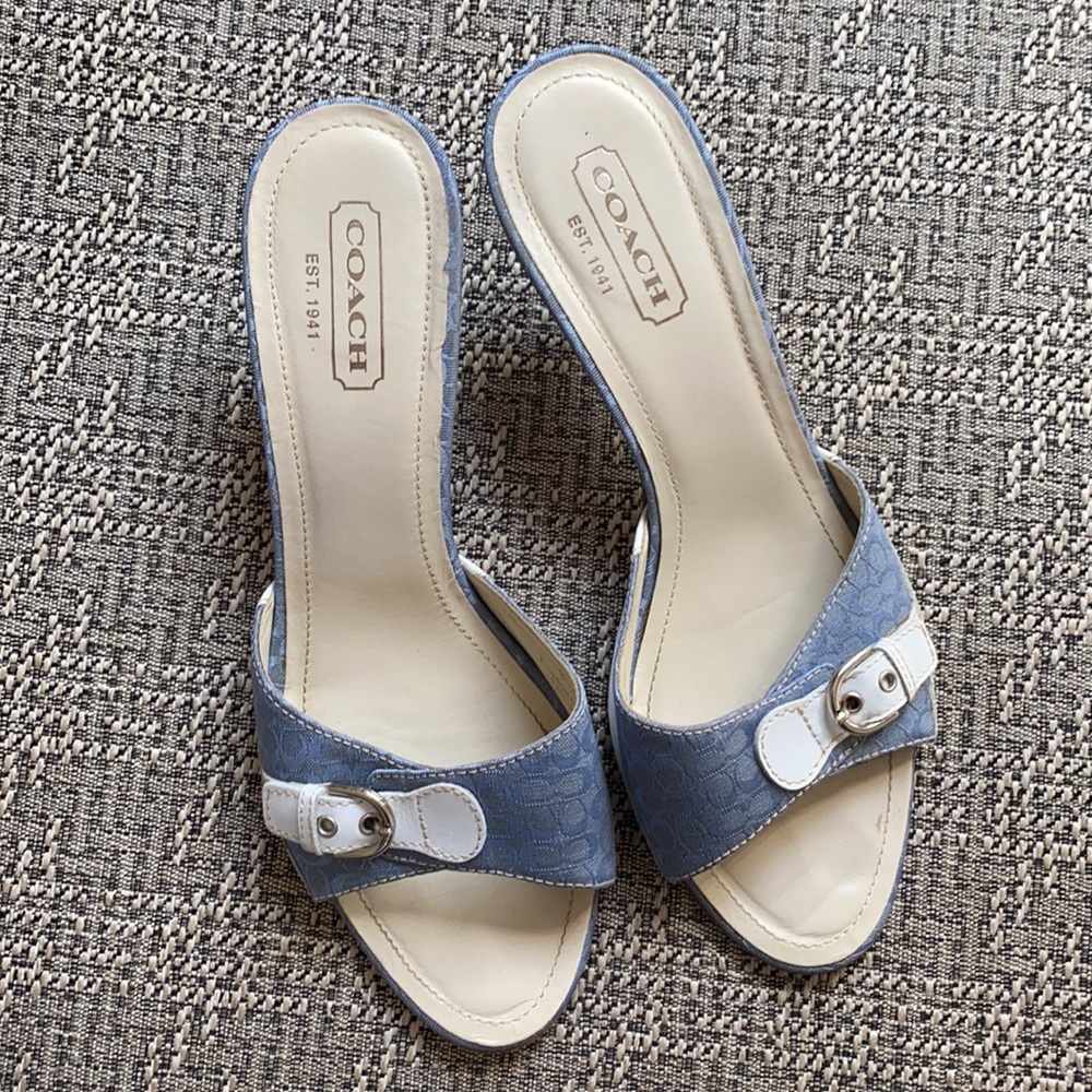 Coach Ashleigh Clog Sandal Buckle Detail 8.5B